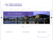 Tablet Screenshot of lordmayors.org
